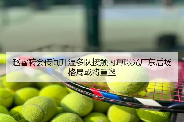 赵睿转会传闻升温多队接触内幕曝光广东后场格局或将重塑